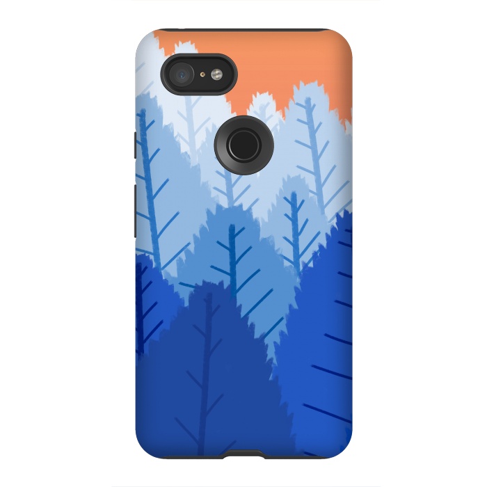 Pixel 3XL StrongFit Deep blue forests  by Steve Wade (Swade)