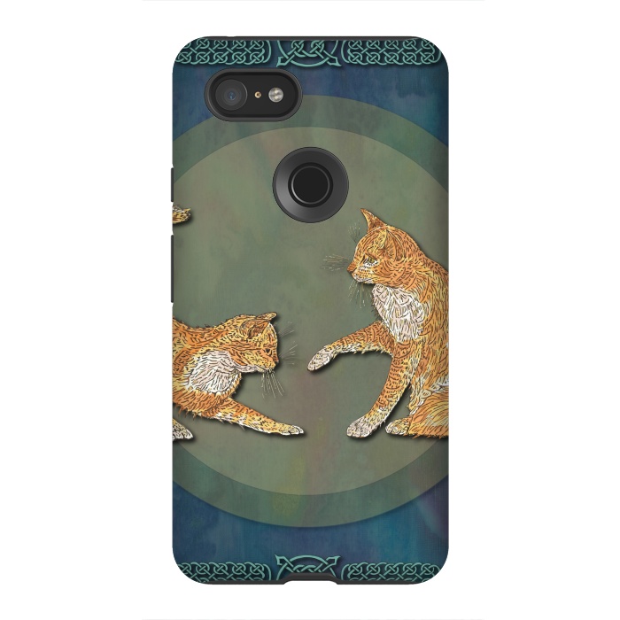 Pixel 3XL StrongFit Ginger Cats by Lotti Brown