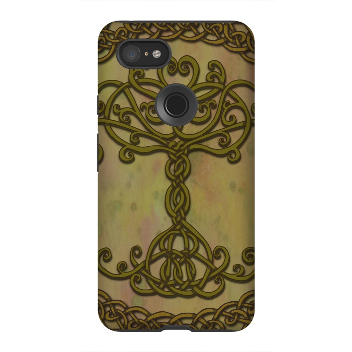 Pixel 3XL StrongFit Celtic Tree of Life I by Lotti Brown