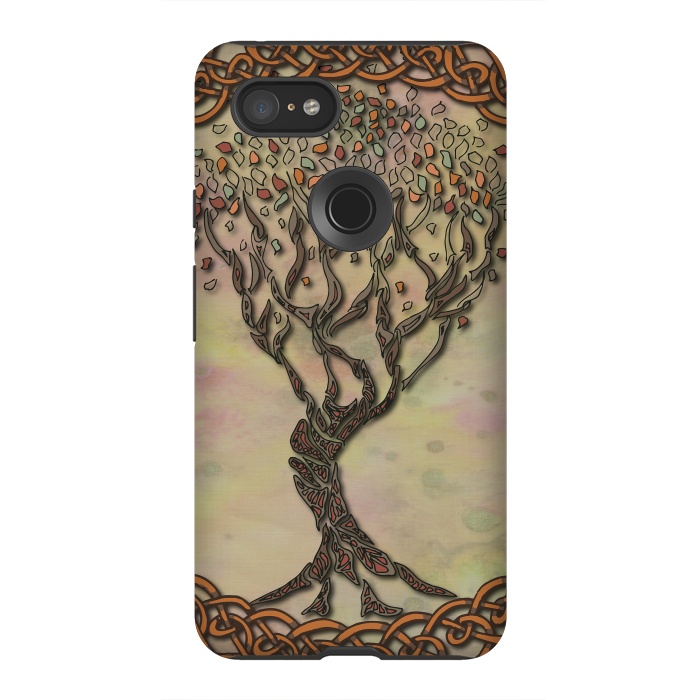 Pixel 3XL StrongFit Celtic Tree of Life II by Lotti Brown