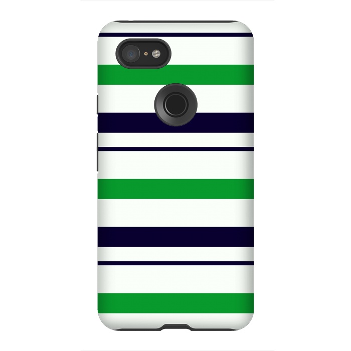 Pixel 3XL StrongFit Green White by TMSarts