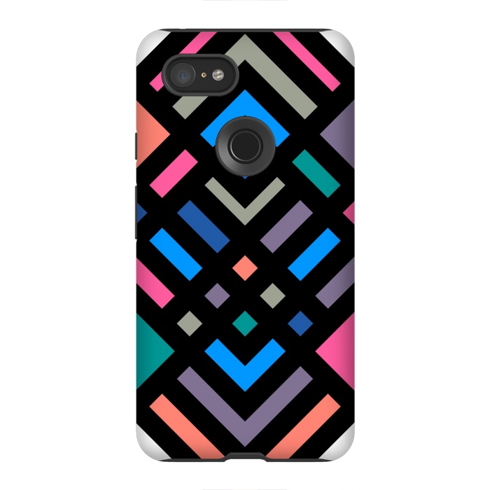 Pixel 3XL StrongFit Aztec Colors by TMSarts