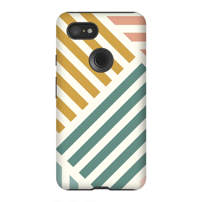 Pixel 3XL StrongFit Abstract Summer Lines by ArtPrInk