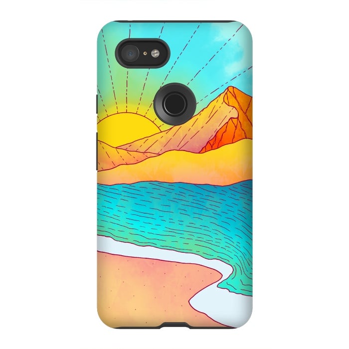 Pixel 3XL StrongFit I wish to be by the sea by Steve Wade (Swade)