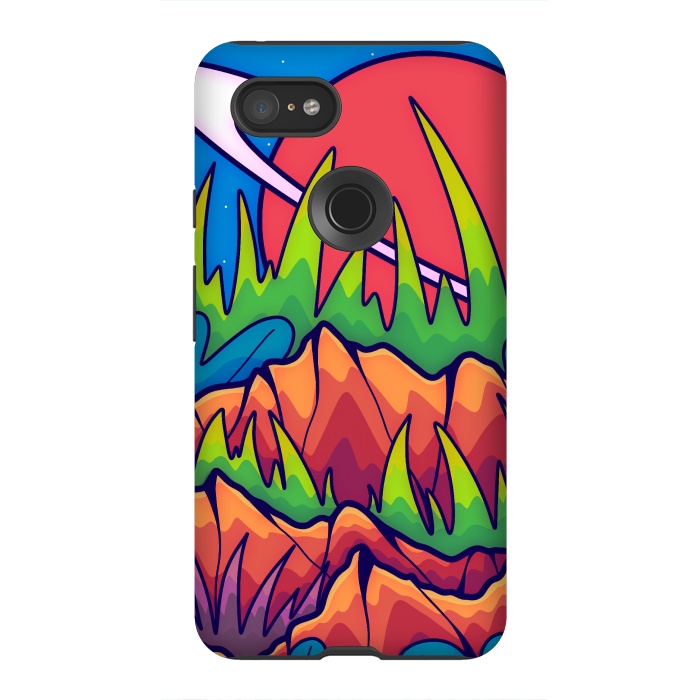 Pixel 3XL StrongFit A tropical space world by Steve Wade (Swade)