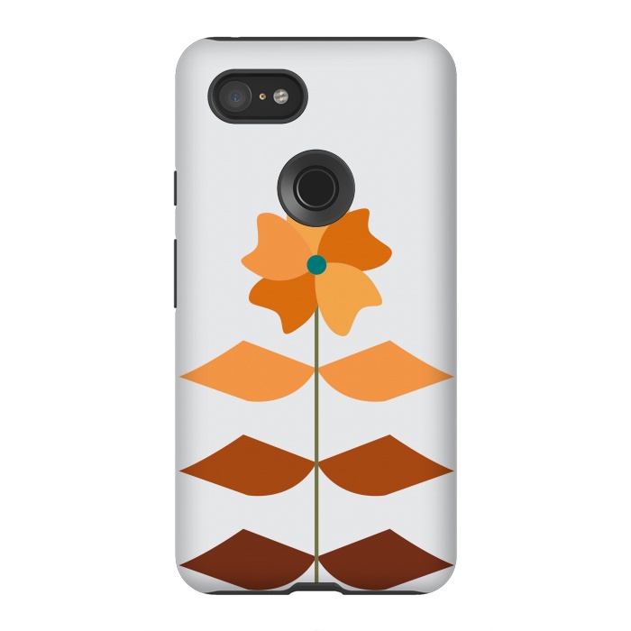 Pixel 3XL StrongFit Geometrical Floral by Creativeaxle