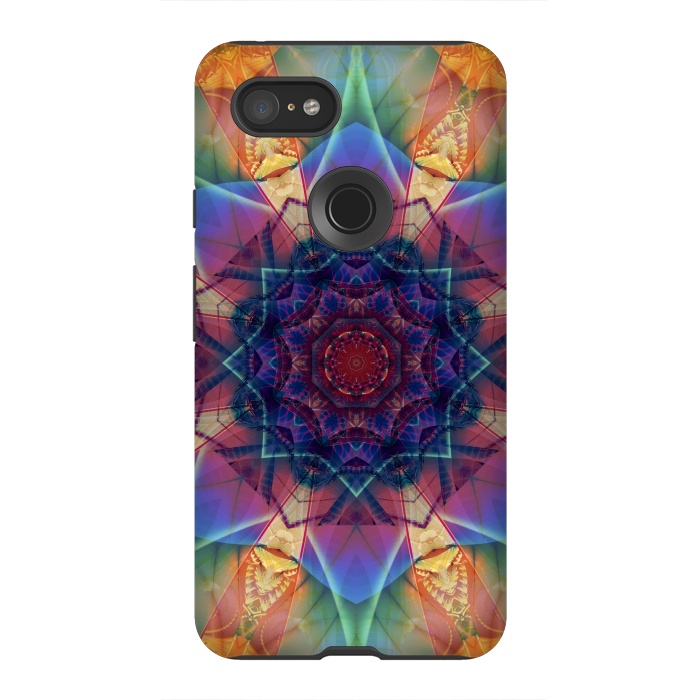 Pixel 3XL StrongFit Ancient Geometry With a Star Field by ArtsCase