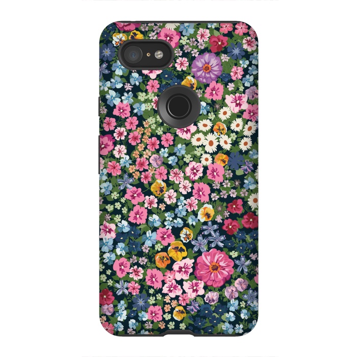 Pixel 3XL StrongFit Beatiful and Cute Flowers in Different Colors XI by ArtsCase