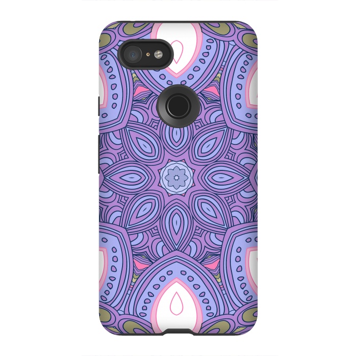 Pixel 3XL StrongFit Blue and White Colors by ArtsCase