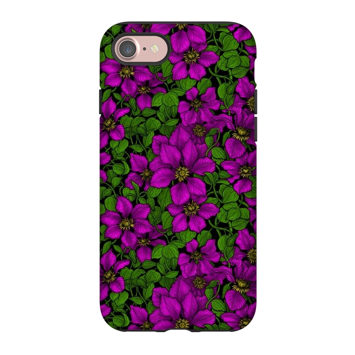 iPhone 7 StrongFit Pink Clematis vine by Katerina Kirilova