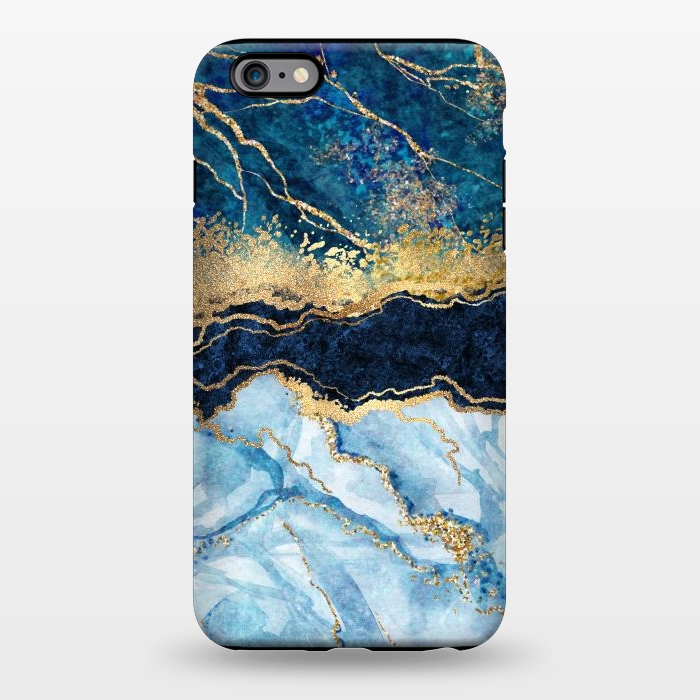 iPhone 6/6s plus StrongFit Abstract Background Blue Marble and Glossy Decoration by ArtsCase