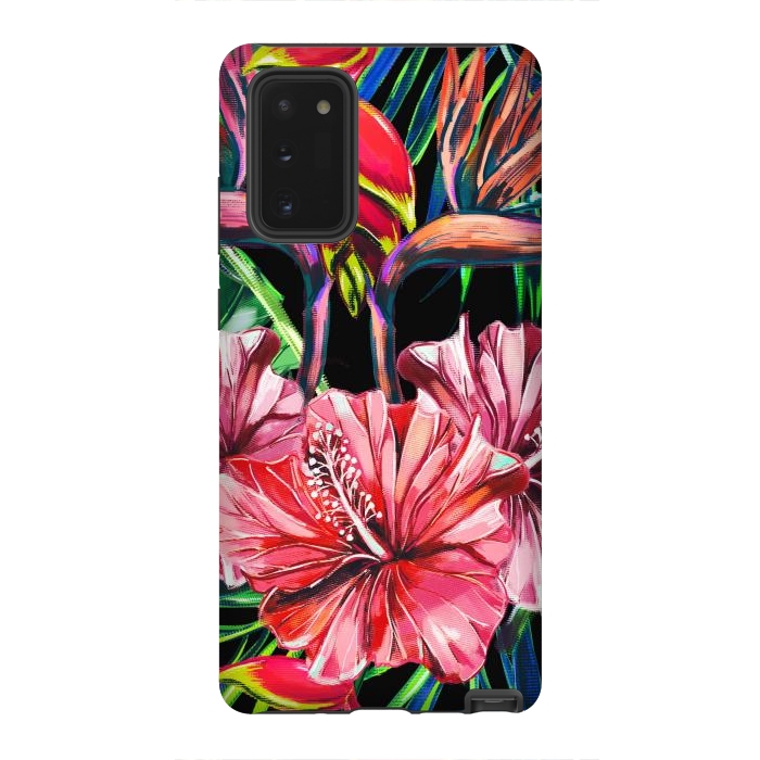 Galaxy Note 20 StrongFit Beautiful Trendy Seamless Floral Jungle Pattern by ArtsCase