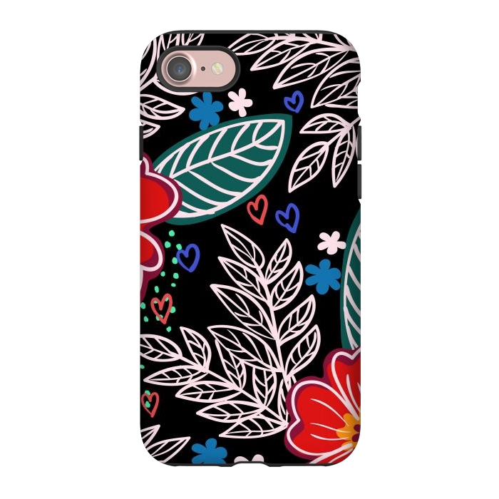 iPhone 7 StrongFit Floral Pattern Design XIVI by ArtsCase