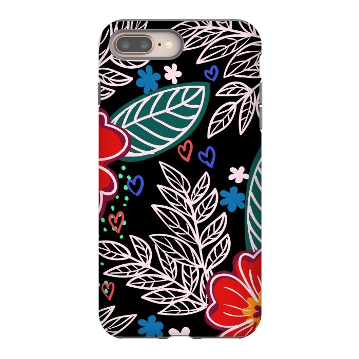iPhone 7 plus StrongFit Floral Pattern Design XIVI by ArtsCase