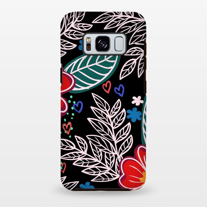 Galaxy S8 plus StrongFit Floral Pattern Design XIVI by ArtsCase