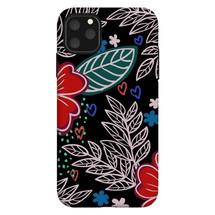 iPhone 11 Pro Max StrongFit Floral Pattern Design XIVI by ArtsCase
