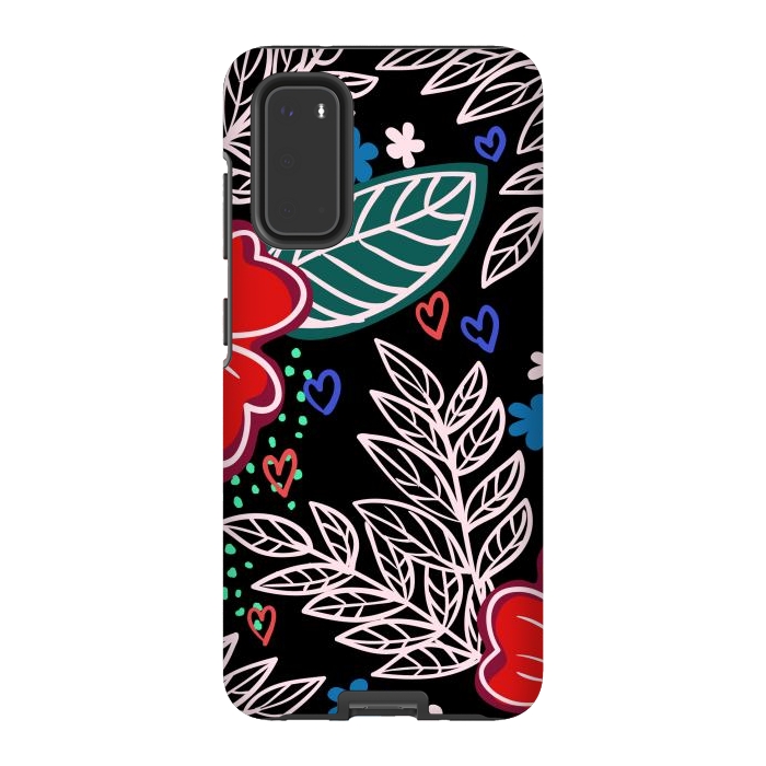 Galaxy S20 StrongFit Floral Pattern Design XIVI by ArtsCase