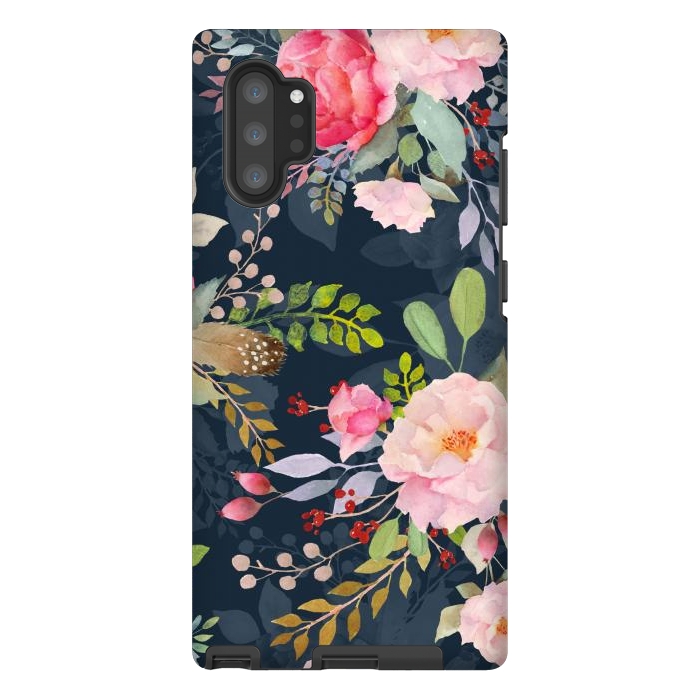 Galaxy Note 10 plus StrongFit Floral Pattern XXXXXXX by ArtsCase