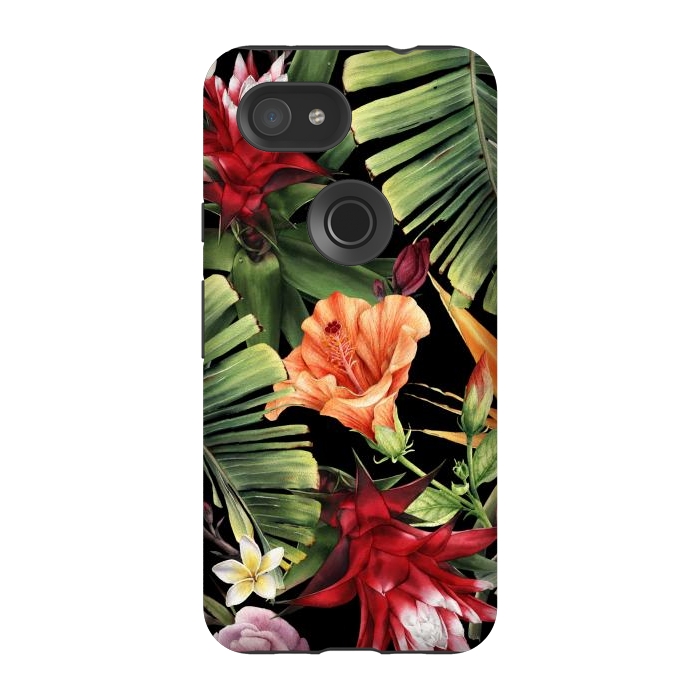 Pixel 3A StrongFit Floral Tropical 20 by ArtsCase