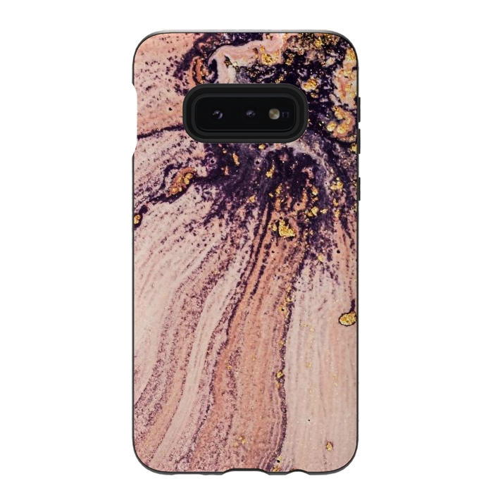 Galaxy S10e StrongFit Golden Turn Artistic Design I by ArtsCase