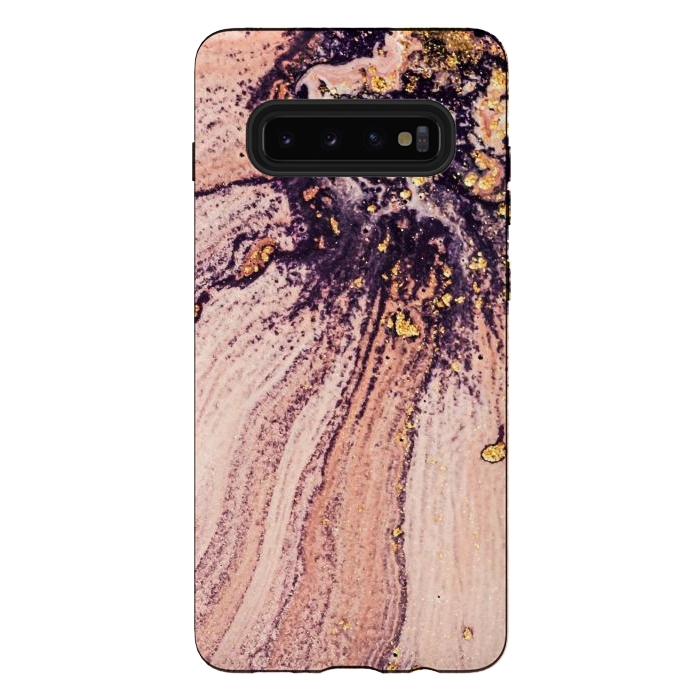 Galaxy S10 plus StrongFit Golden Turn Artistic Design I by ArtsCase