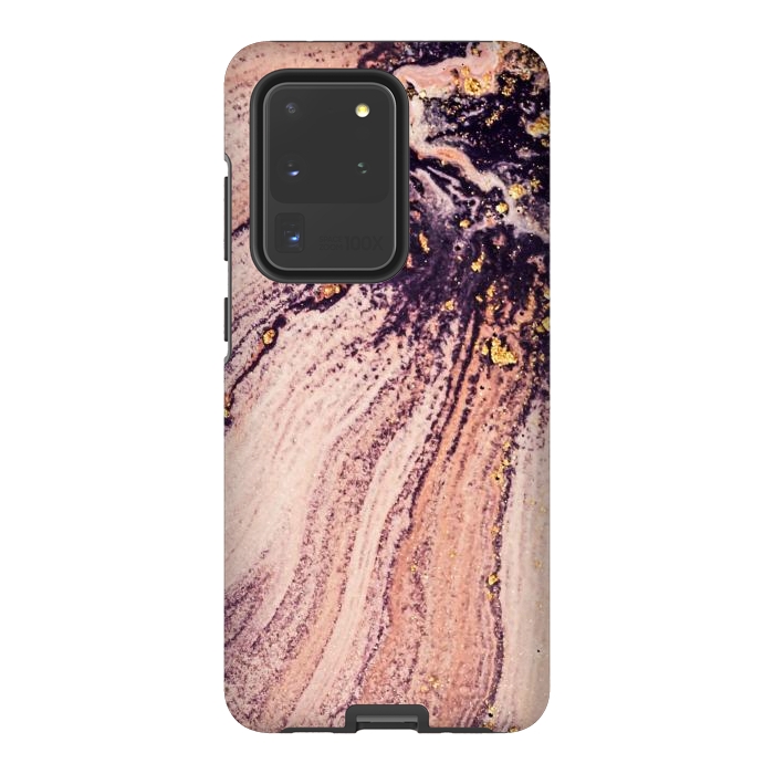 Galaxy S20 Ultra StrongFit Golden Turn Artistic Design I by ArtsCase