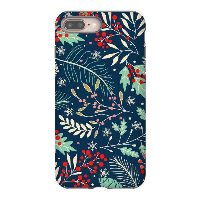 iPhone 7 plus StrongFit Christmas Floral Design III by ArtsCase