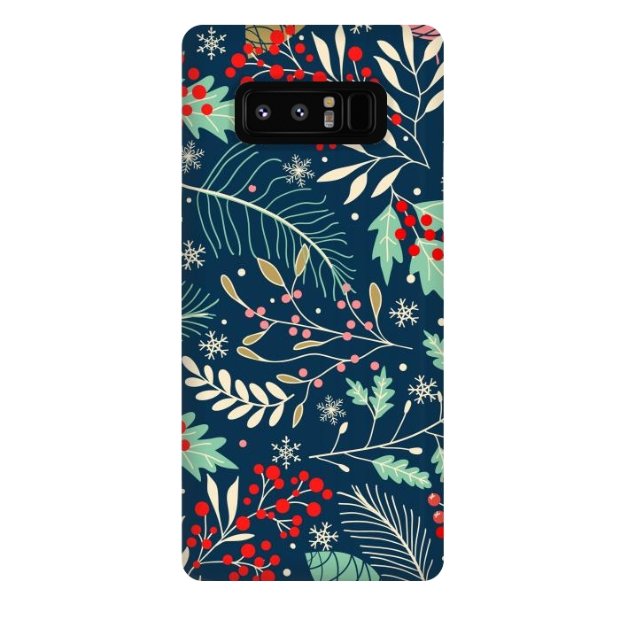 Galaxy Note 8 StrongFit Christmas Floral Design III by ArtsCase