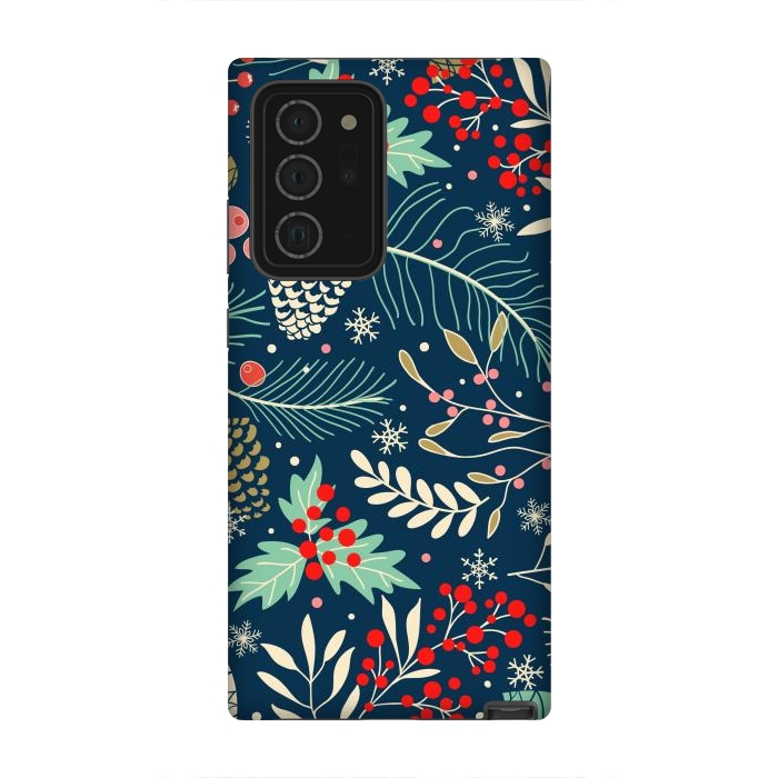 Galaxy Note 20 Ultra StrongFit Christmas Floral Design III by ArtsCase