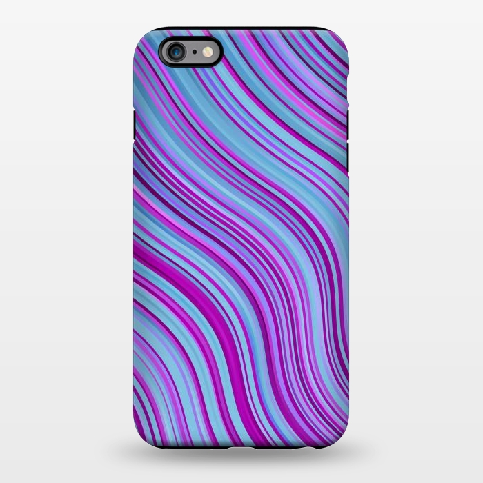iPhone 6/6s plus StrongFit Liquid Marble Blue Purple and Blue by ArtsCase