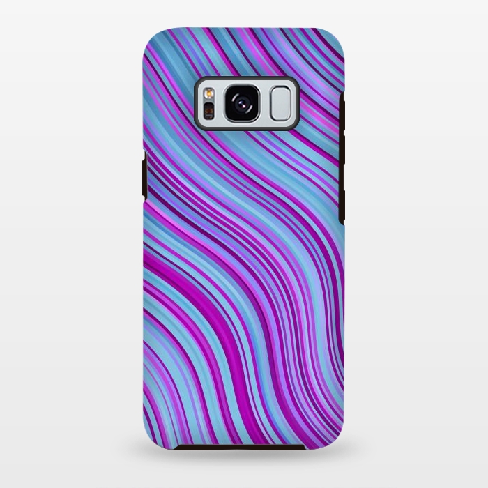 Galaxy S8 plus StrongFit Liquid Marble Blue Purple and Blue by ArtsCase
