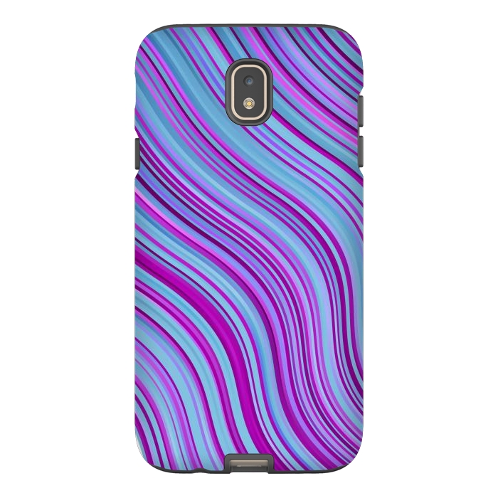 Galaxy J7 StrongFit Liquid Marble Blue Purple and Blue by ArtsCase