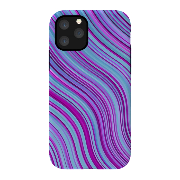 iPhone 11 Pro StrongFit Liquid Marble Blue Purple and Blue by ArtsCase