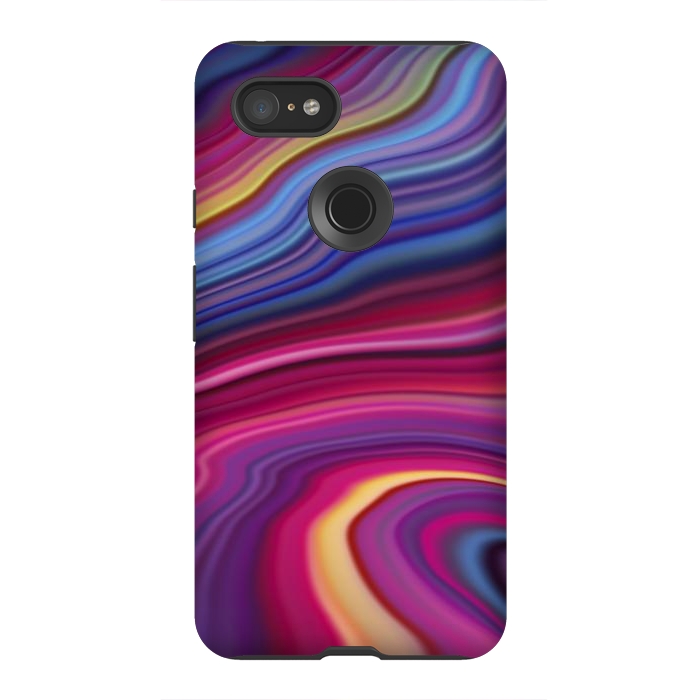Pixel 3XL StrongFit Liquid Marble Marble - Effect by ArtsCase