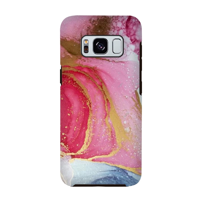 Galaxy S8 StrongFit Marmol Aqua Tono Onix by ArtsCase