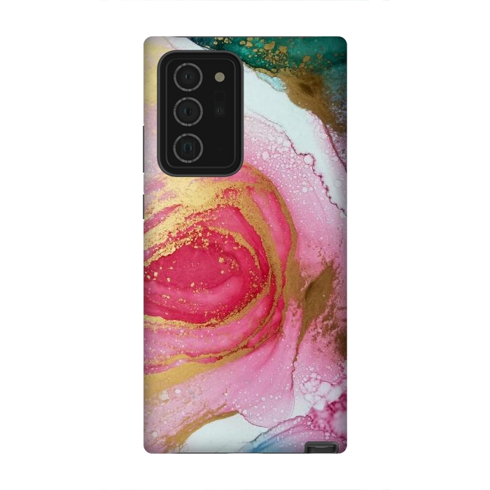 Galaxy Note 20 Ultra StrongFit Marmol Aqua Tono Onix by ArtsCase