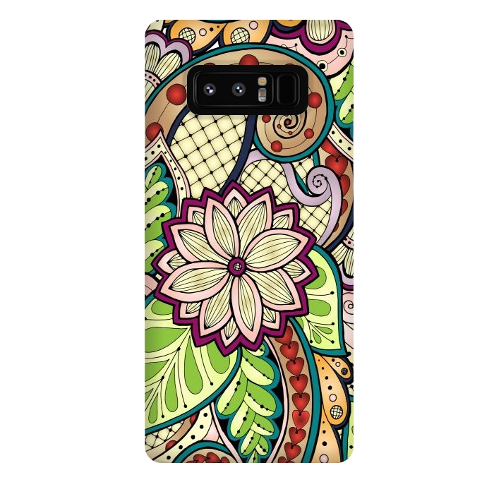 Galaxy Note 8 StrongFit Ornamental Seamless Ethnic Pattern by ArtsCase