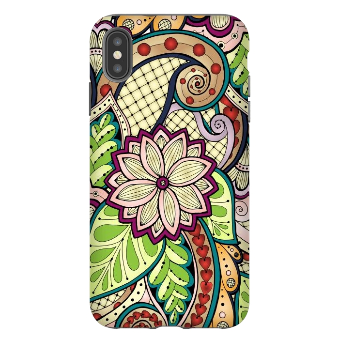 iPhone Xs Max StrongFit Ornamental Seamless Ethnic Pattern by ArtsCase
