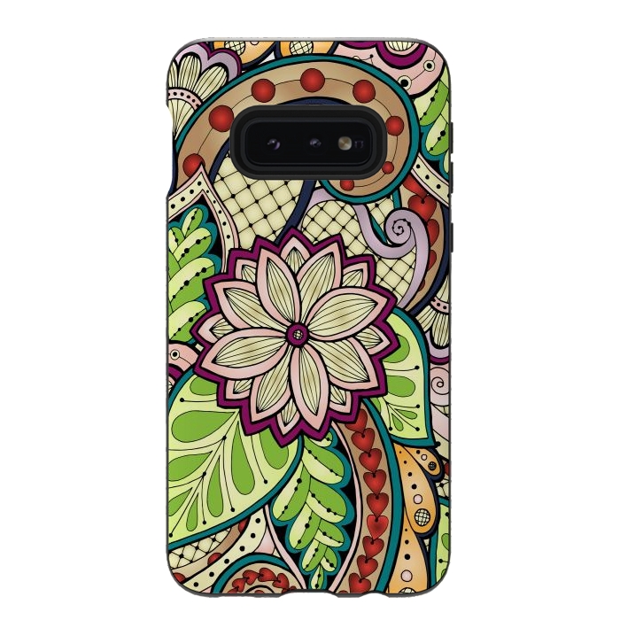 Galaxy S10e StrongFit Ornamental Seamless Ethnic Pattern by ArtsCase