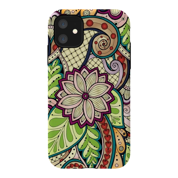 iPhone 11 StrongFit Ornamental Seamless Ethnic Pattern by ArtsCase