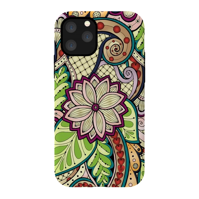 iPhone 11 Pro StrongFit Ornamental Seamless Ethnic Pattern by ArtsCase