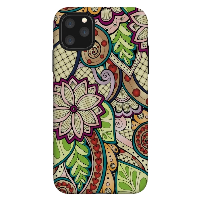 iPhone 11 Pro Max StrongFit Ornamental Seamless Ethnic Pattern by ArtsCase