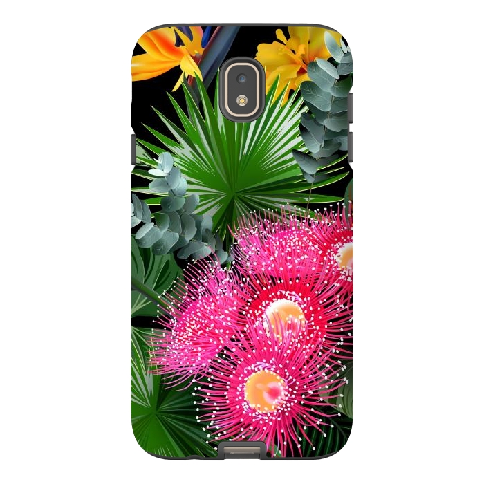 Galaxy J7 StrongFit Tropical Flowers and Leaves, Seamless Pattern by ArtsCase