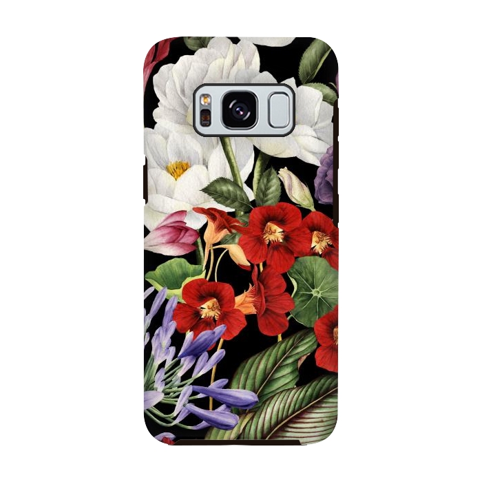 Galaxy S8 StrongFit Design Floral Pattern II by ArtsCase