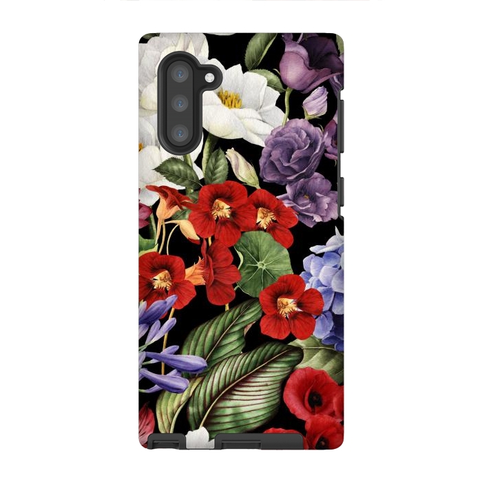 Galaxy Note 10 StrongFit Design Floral Pattern II by ArtsCase