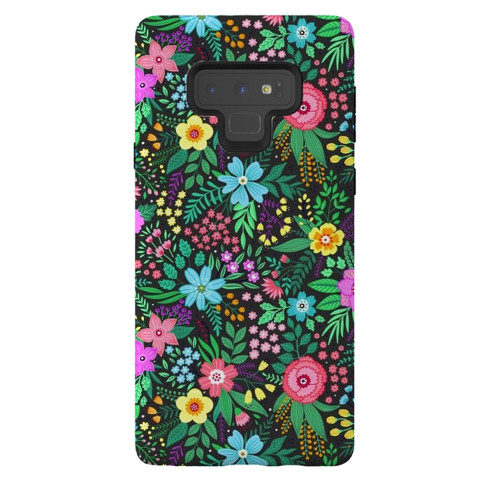 Galaxy Note 9 StrongFit Elegant Floral Pattern III by ArtsCase