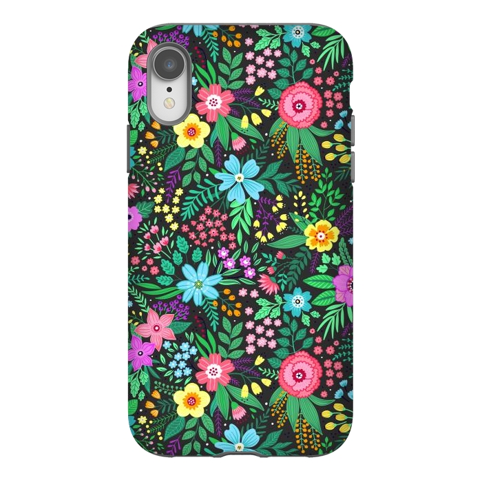 iPhone Xr StrongFit Elegant Floral Pattern III by ArtsCase