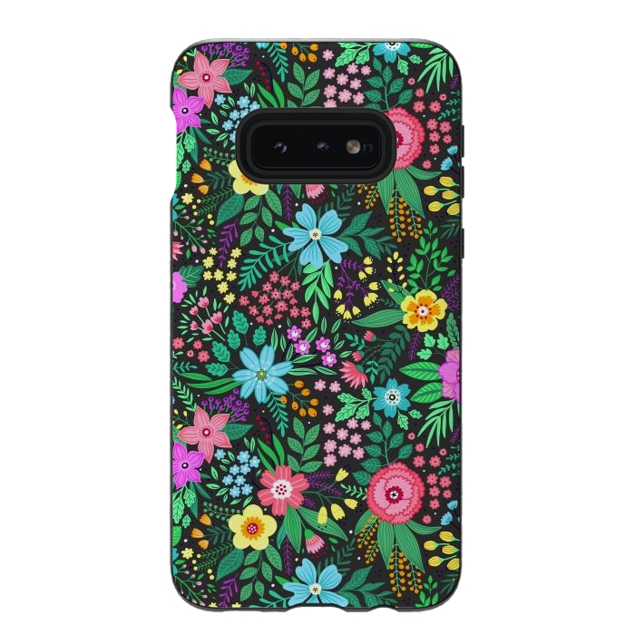 Galaxy S10e StrongFit Elegant Floral Pattern III by ArtsCase