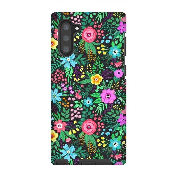 Galaxy Note 10 StrongFit Elegant Floral Pattern III by ArtsCase