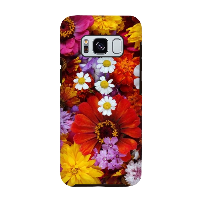 Galaxy S8 StrongFit Flowers in Different Shapes and Colors V  by ArtsCase